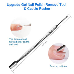 HIFAU retirador de esmalte gel mejorado para bordes limpios y precisos.