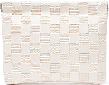 HIGH FIT Bolsa cosmetica de cuero PU sin cremallera, acceso rapido para uso diario.
