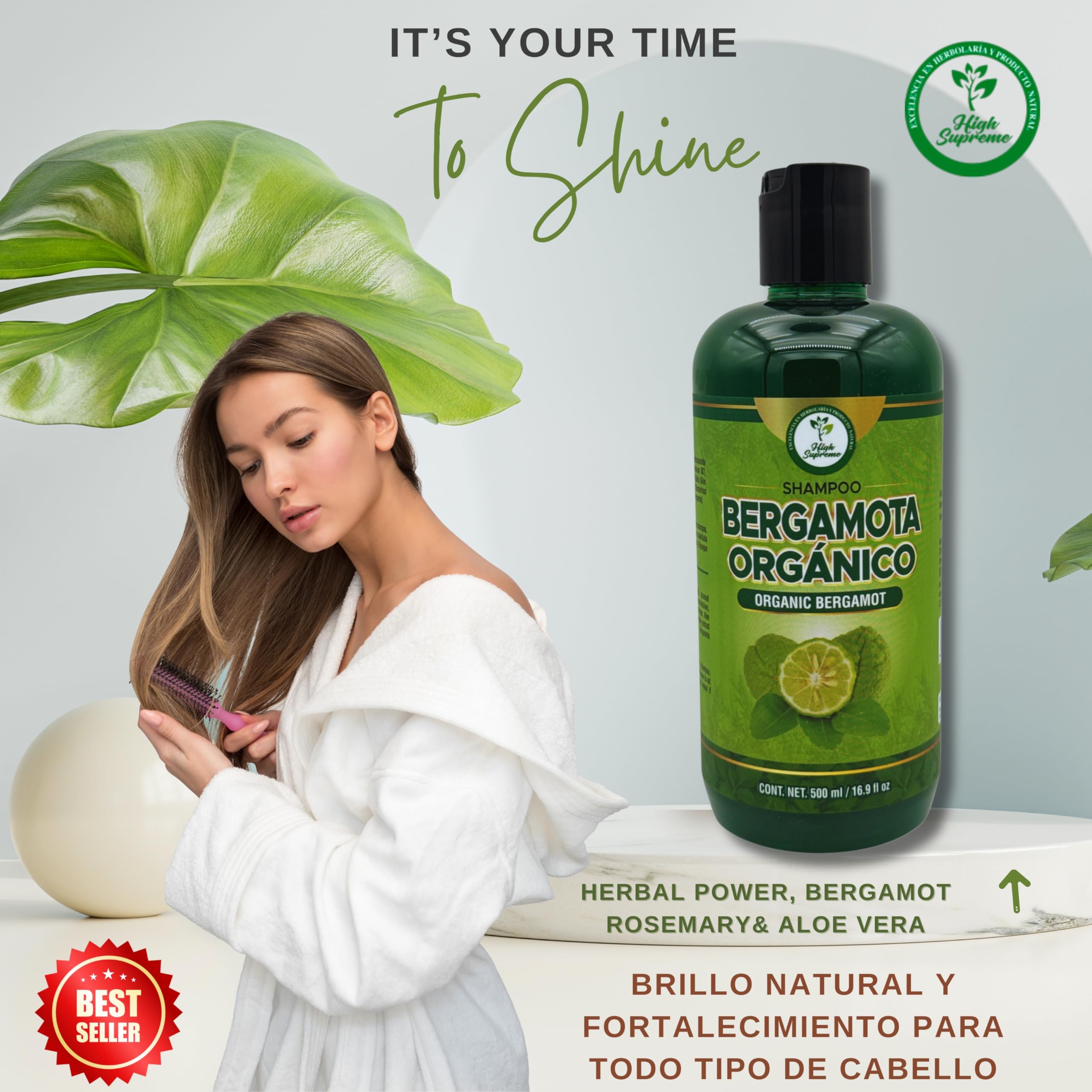 HIGH SUPREME Shampoo Aroma Refrescante: fragancia cítrica que despierta los sentidos.