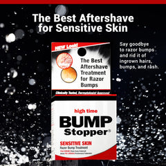 Textura cremosa de High Time Bump Stopper Sensitivo para aplicación localizada