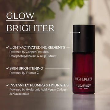 Activation-lumiere du Glow Serum, activation par lumière pour de meilleurs résultats.