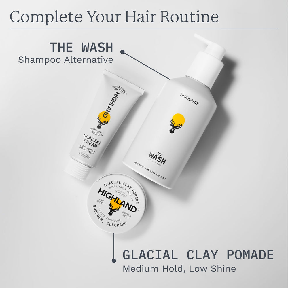 Highland Glacial Cream, definición de textura para rizos y ondas.