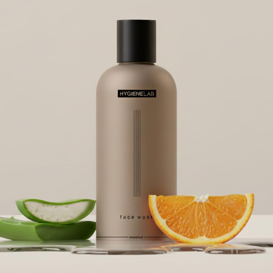 HygieneLab Face Wash en botella, limpieza suave para piel sensible