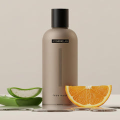 HygieneLab Face Wash en botella, limpieza suave para piel sensible