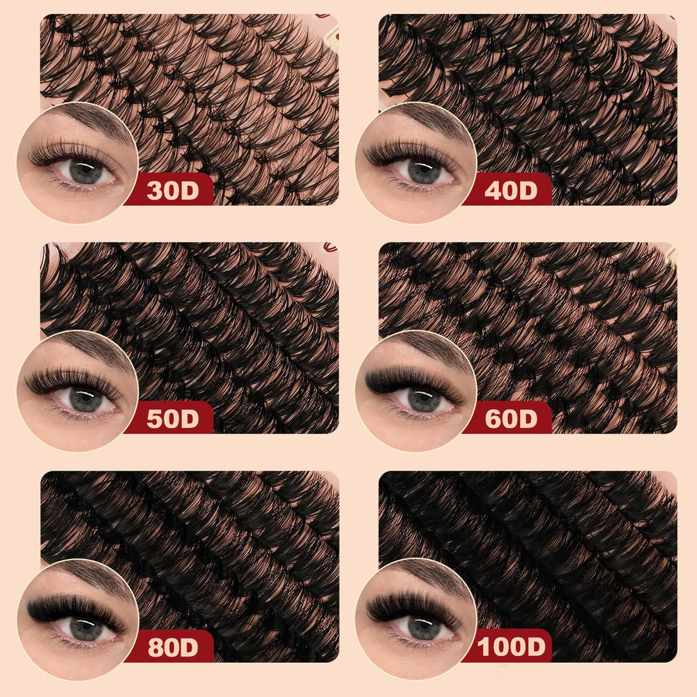 Higu clace lash clusters 100D create striking, voluminous lash line with standout definition.