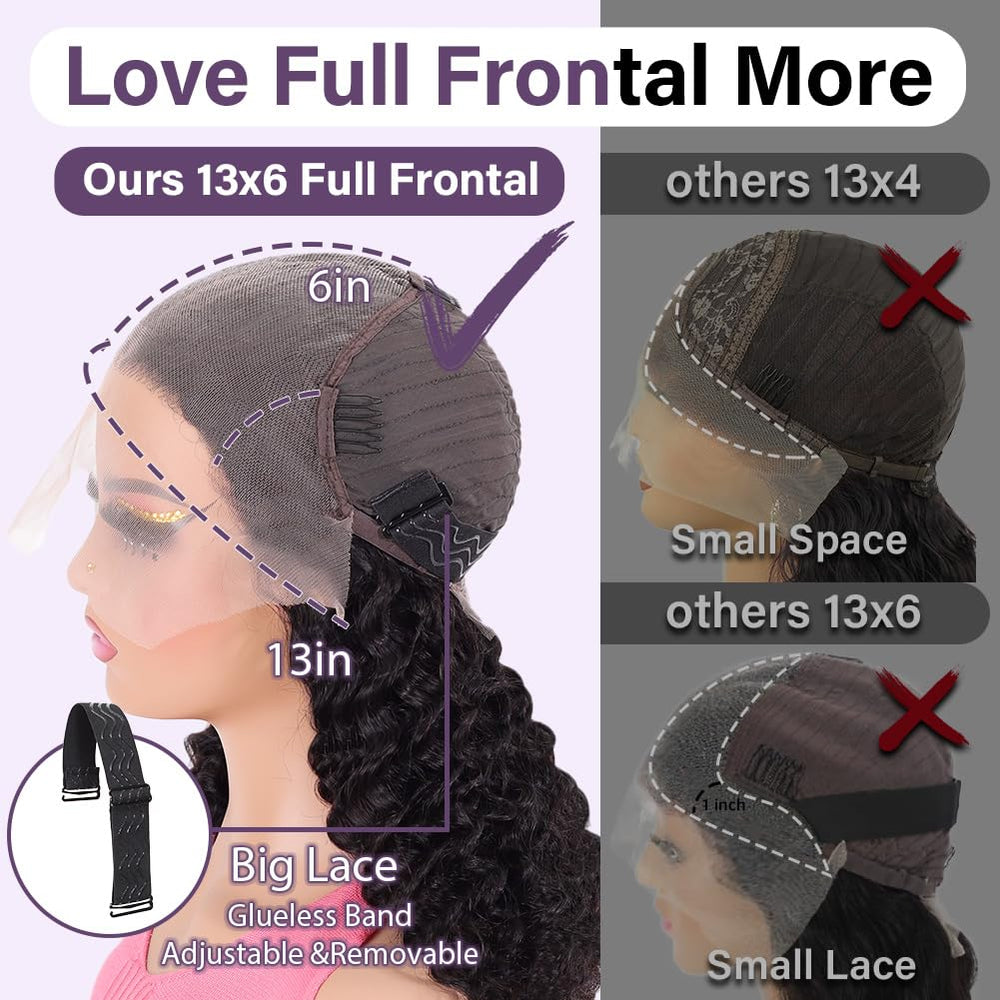 Peruca Hihmarm Curly Bob lace frontal precortada para un inicio rápido.