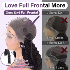Peruca Hihmarm Curly Bob lace frontal precortada para un inicio rápido.
