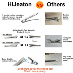 HiJeaton pinza aligator metal grande, ideal para lazo hecho a mano
