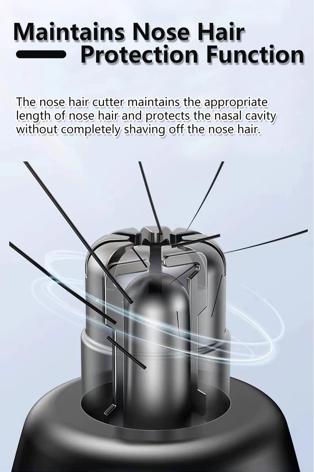 Hiliyot recortador nasal con hojas dobles para corte suave y seguro