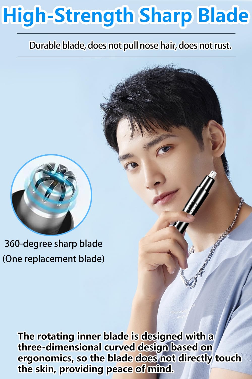Hiliyot recortador nasal portátil, ideal para oficina y viaje