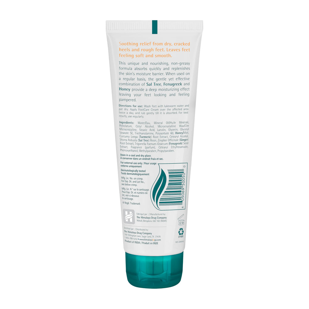 Himalaya Crema de Pies, absorción rápida y piel suave sin grasa.
