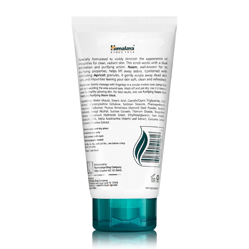Himalaya exfoliante purificante con granulos de albaricoque para eliminar impurezas con suavidad