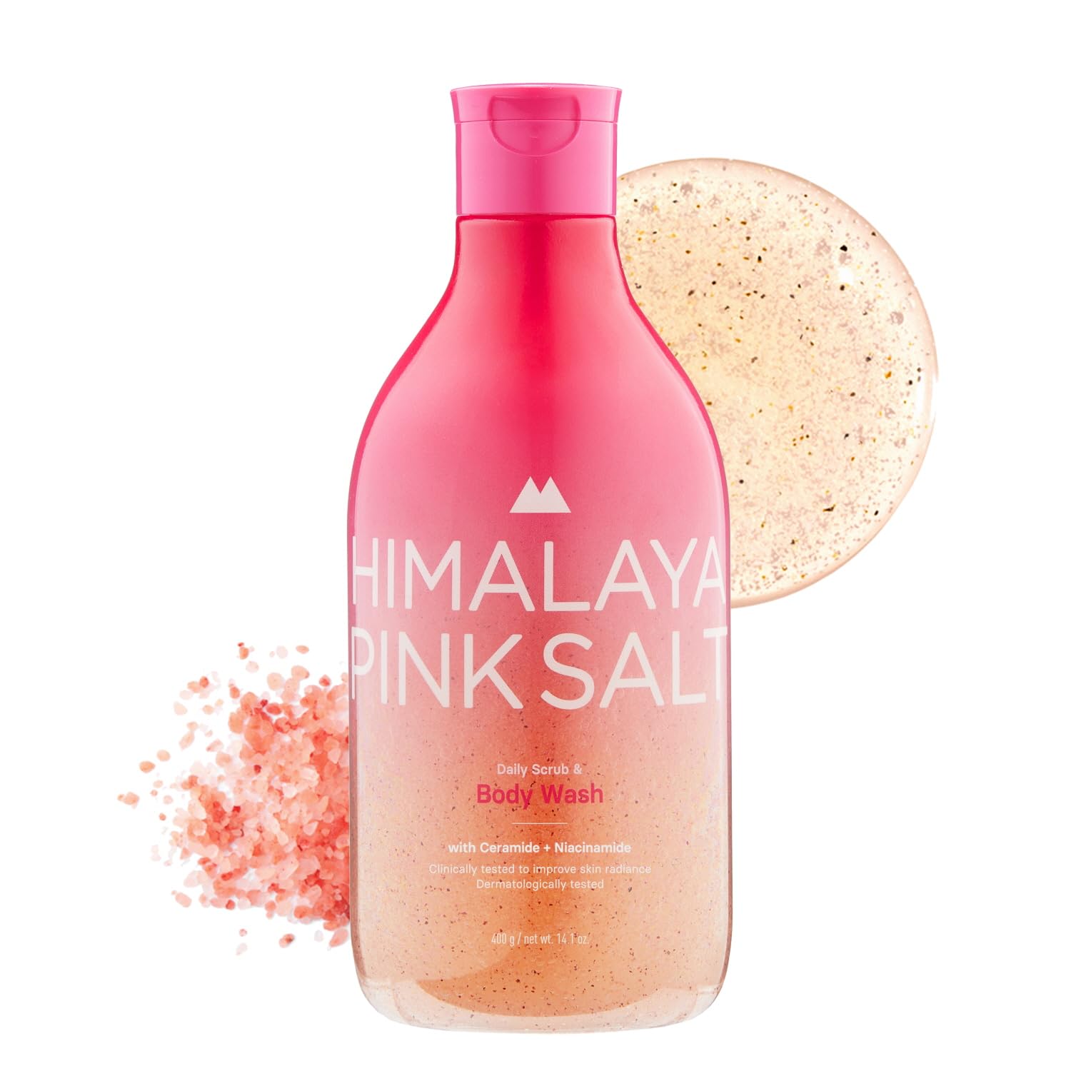Himalaya Pinksalt en botella, exfoliante diario para piel suave