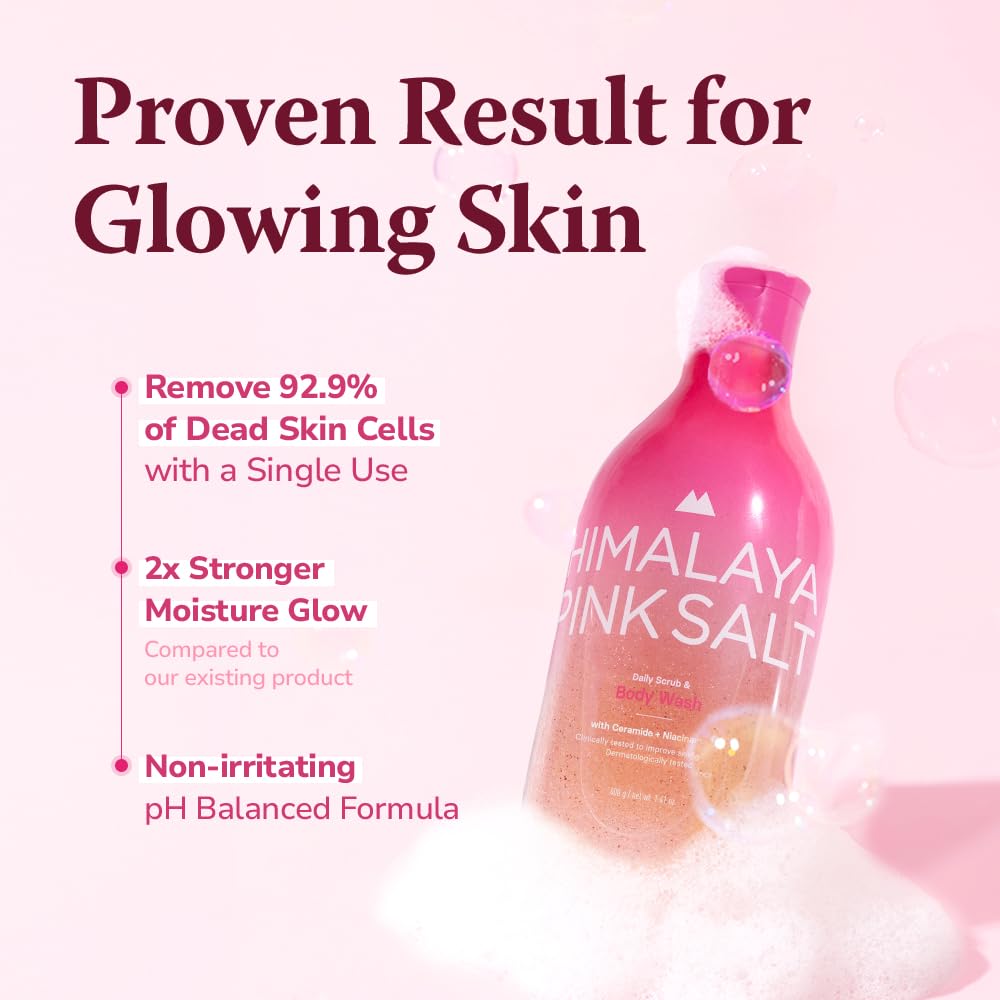 Himalaya Pinksalt gel ducha hidratante con textura cremosa