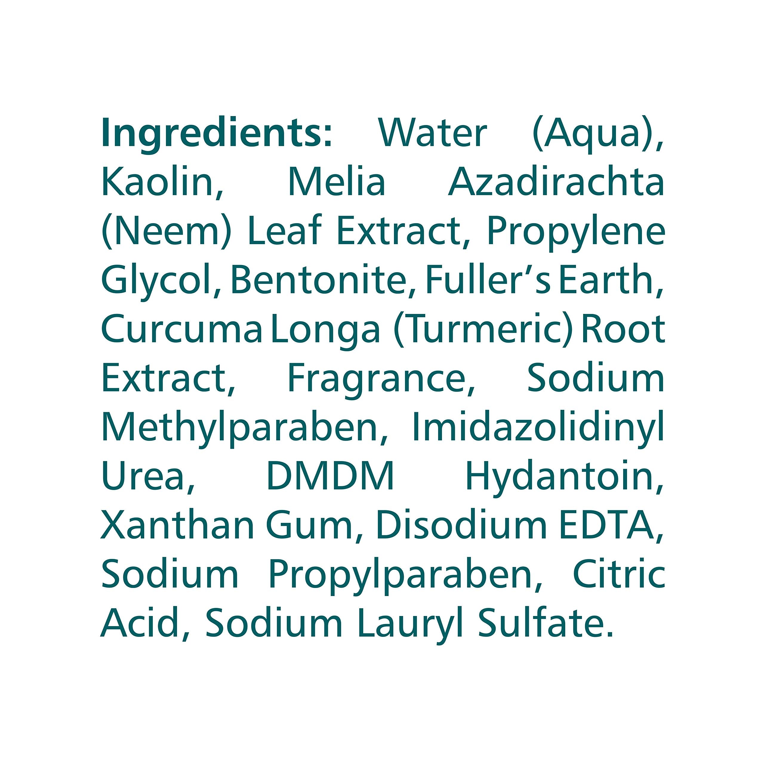 Himalaya máscara purificante de neem: textura cremosa para uso cómodo.