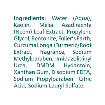 Himalaya máscara purificante de neem: textura cremosa para uso cómodo.
