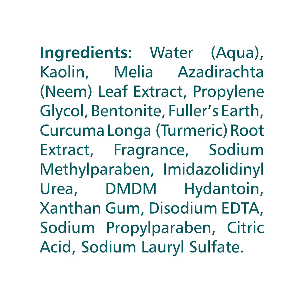 Himalaya máscara purificante de neem: textura cremosa para uso cómodo.