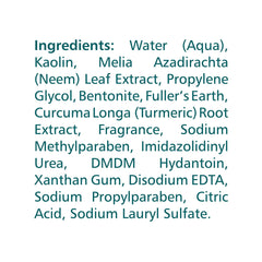 Himalaya máscara purificante de neem: textura cremosa para uso cómodo.