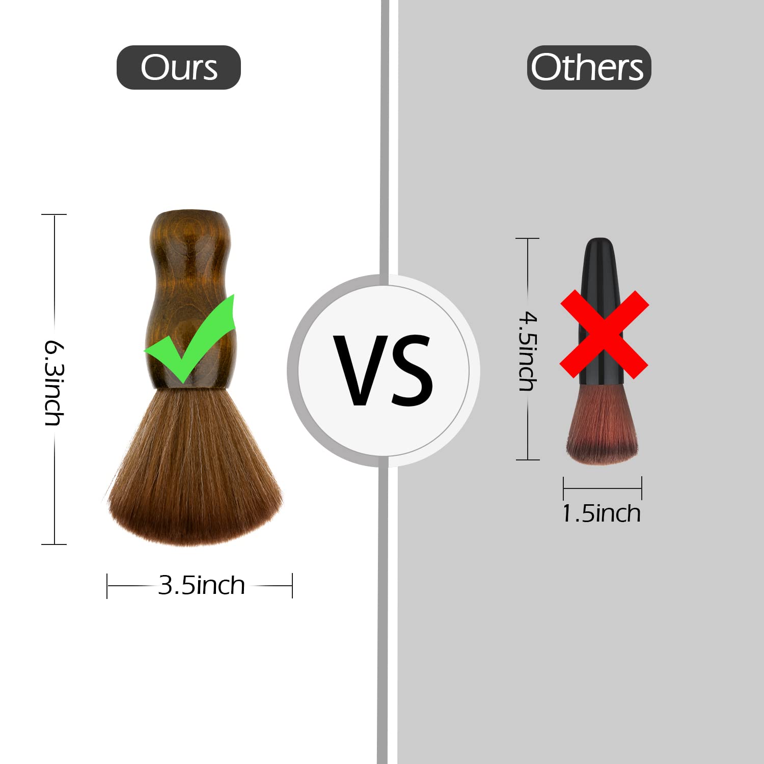 Himart Capa de Corte Profesional, vista trasera, protege la ropa durante el corte.