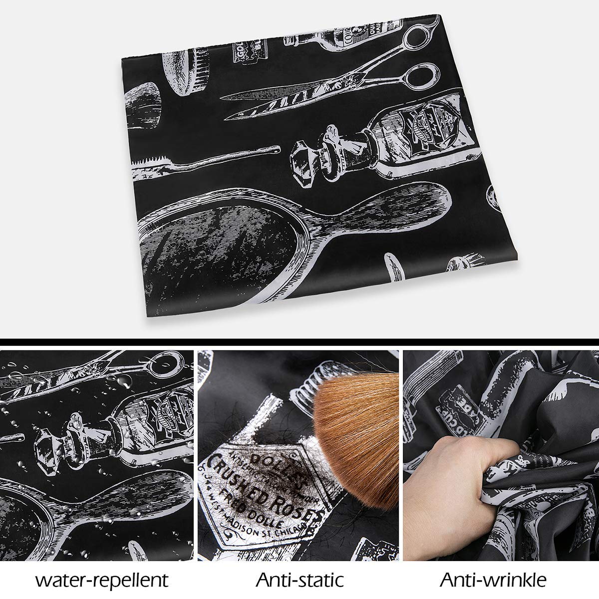 Himart Pack de dos capas y cepillo cuello, ahorro para uso familiar y profesional.