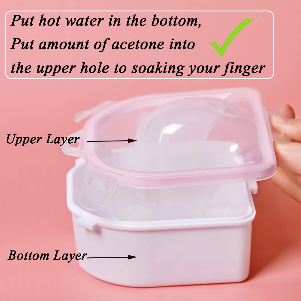 HiMo raspador cutículas triangular para retirar gel sin dañar