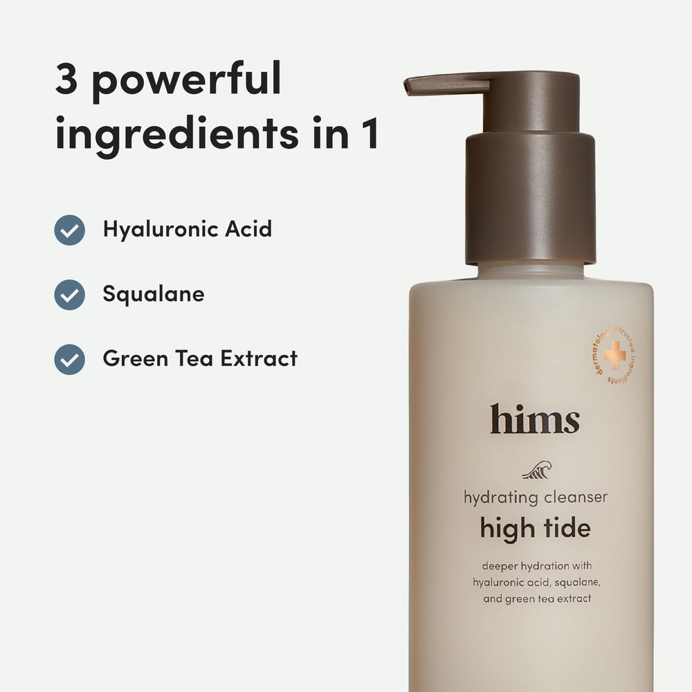 hims & hers High Tide té verde reduce irritación y poros.