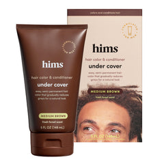 Hims & Hers Under Cover: botella coloración medio marrón para cubrir canas