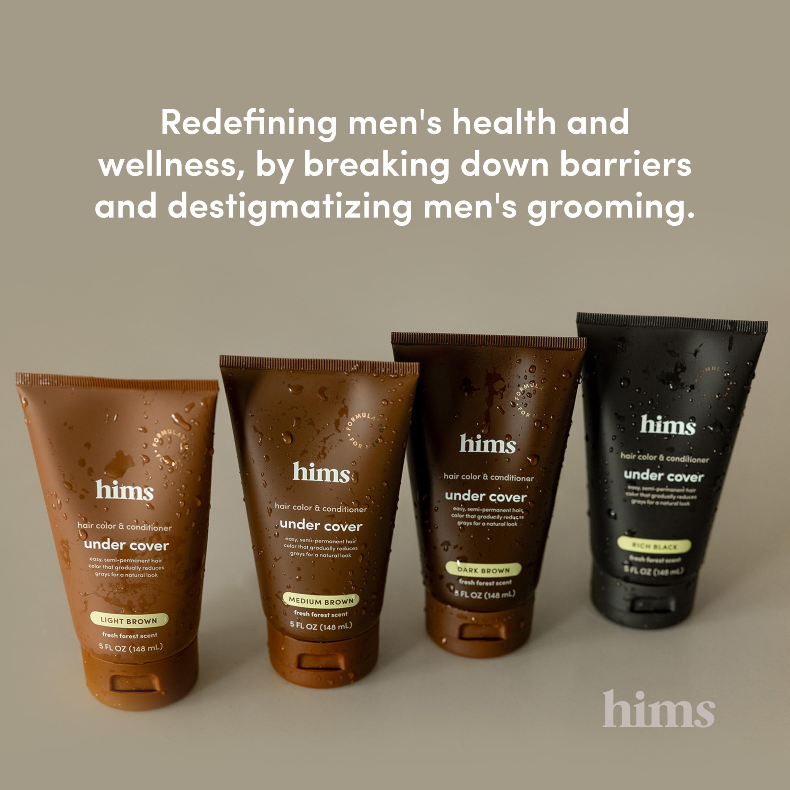 Hims Under Cover Rich Black aroma fresco de bosque para uso diario.