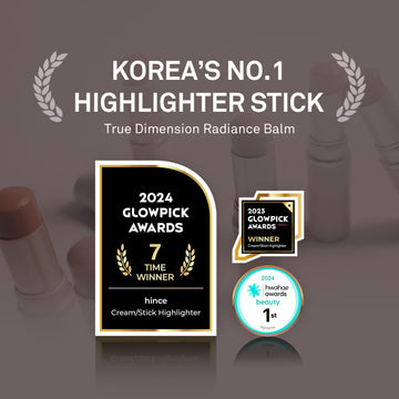 HINCE True Dimension Radiance Balm rubor cremoso para mejillas con tono natural.