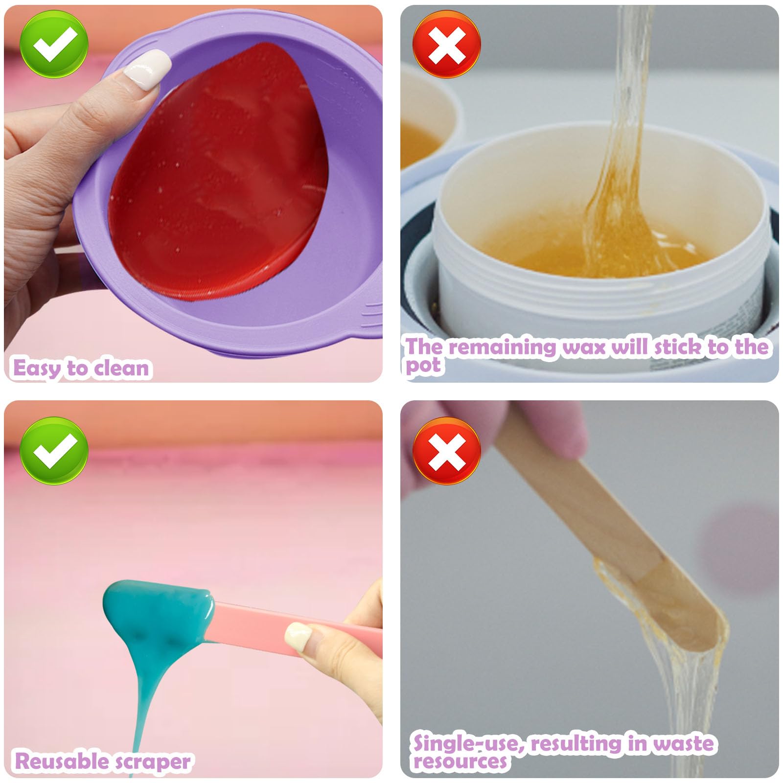 HINGTAI versatilidad: aplicaciones para cera, mascarillas y tintes.