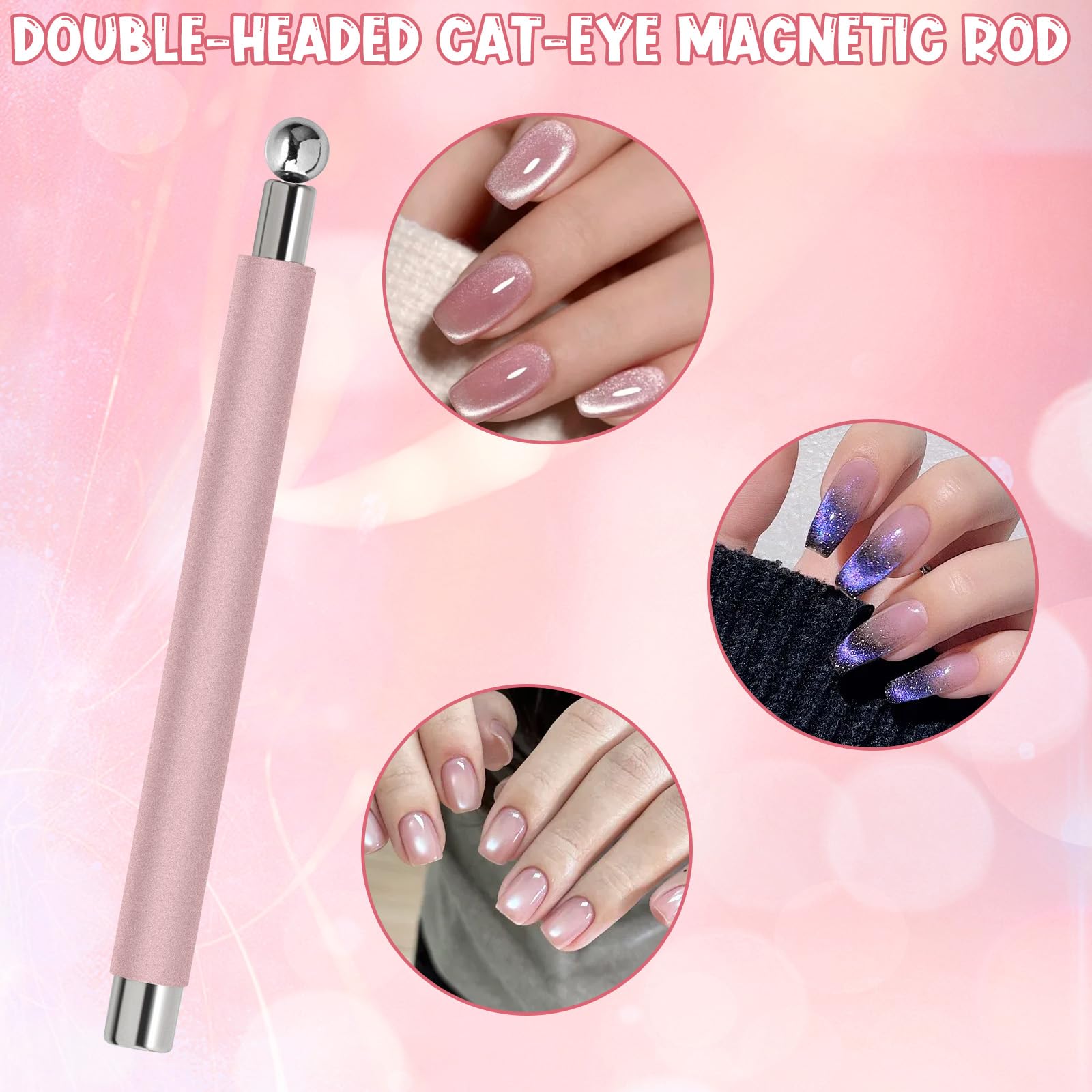 HINGTAI ojo de gato imán conjunto patrón corazón para diseños elegantes.