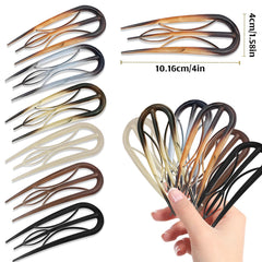 HINGTAI clip frances-u colores variados para combinar con looks diarios.