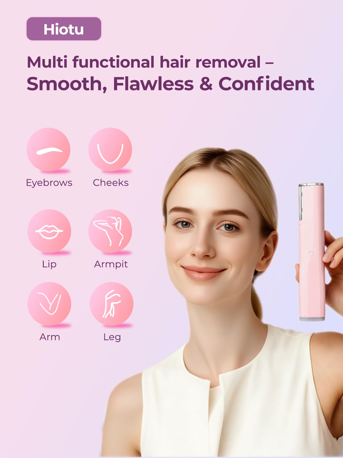 Hiotu Dermaplane: cabezas intercambiables para exfoliación personalizada.