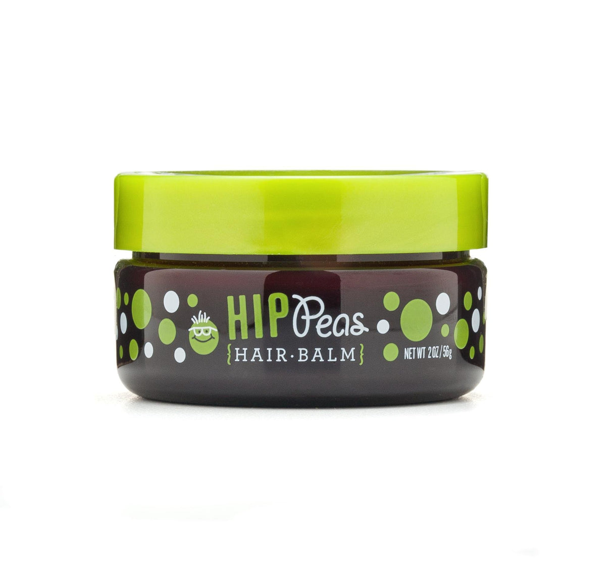 Bálsamo Hip Peas en frasco de 2 onzas para peinados suaves en niños.