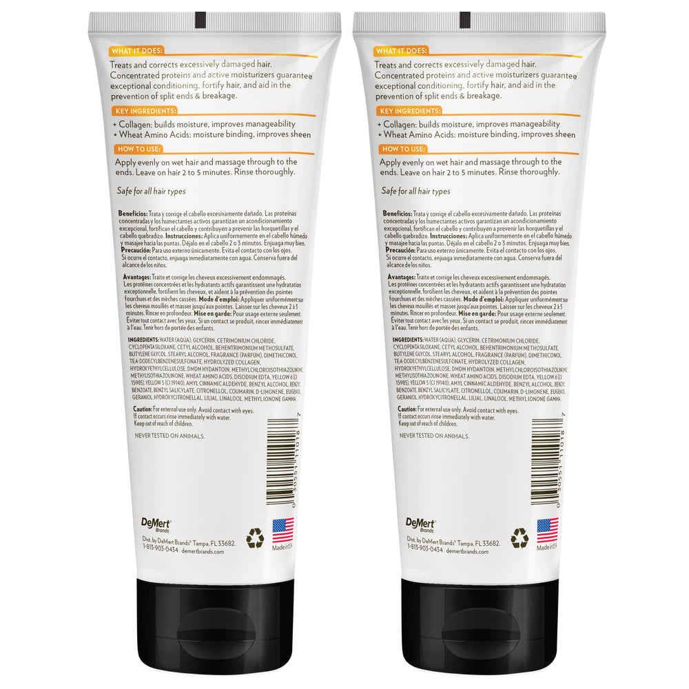 Hi-Pro-Pac Mascarilla en aplicación para cabello dañado, mejora la manejabilidad y brillo.