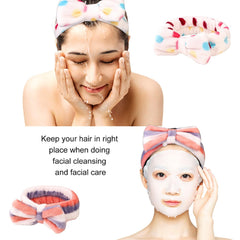 Hishexin banda spa lazo elástico, se mantiene en su lugar durante el lavado facial.