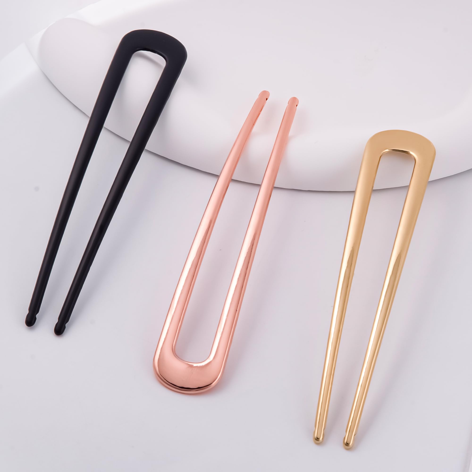 Accesorio para bodas con horquillas Hisial en negro, dorado o rosa dorado.