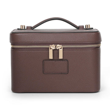 HiTotes bolsa maquillaje cuero impermeable, ideal para viaje diario.