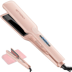 Plancha HITTIONA de pelo cerámica de 1,75 pulgadas para alisado suave.
