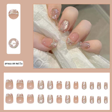 Hkanlre Uñas para prom, fiesta o boda, fácil de colocar