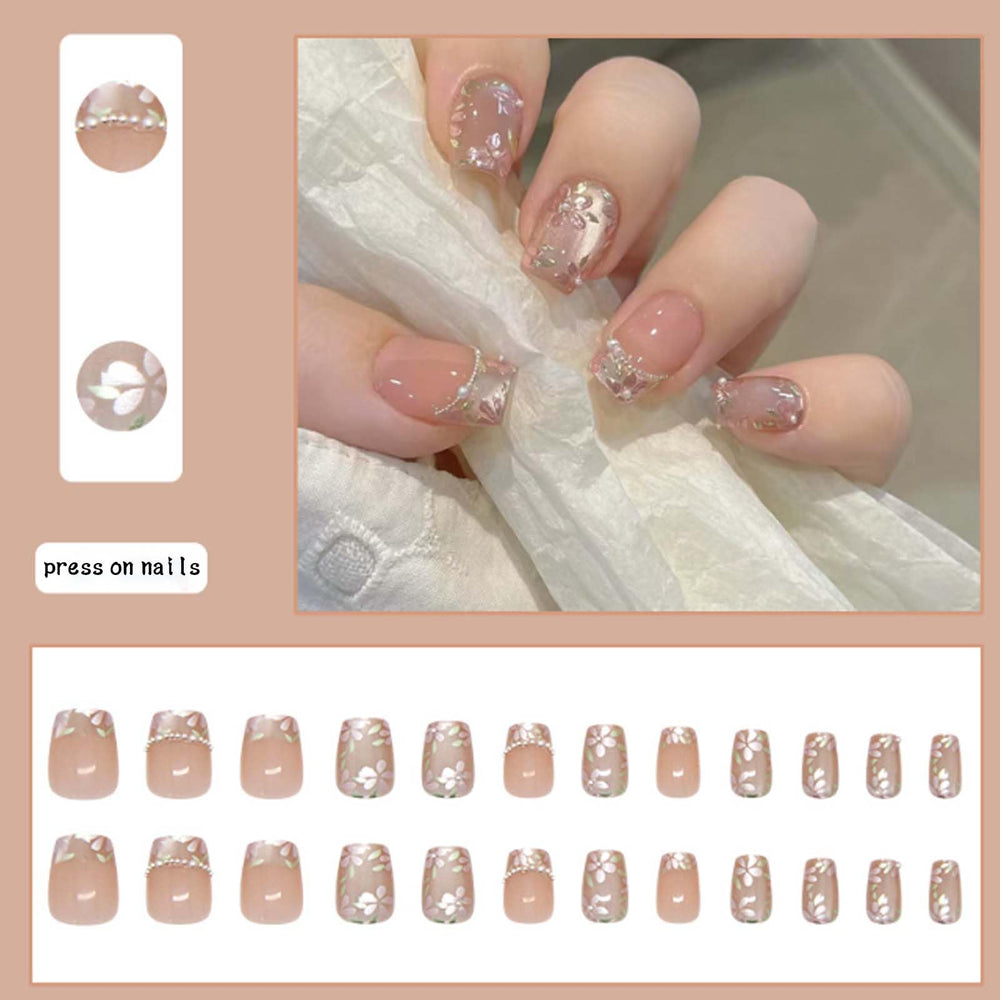 Hkanlre Uñas para prom, fiesta o boda, fácil de colocar