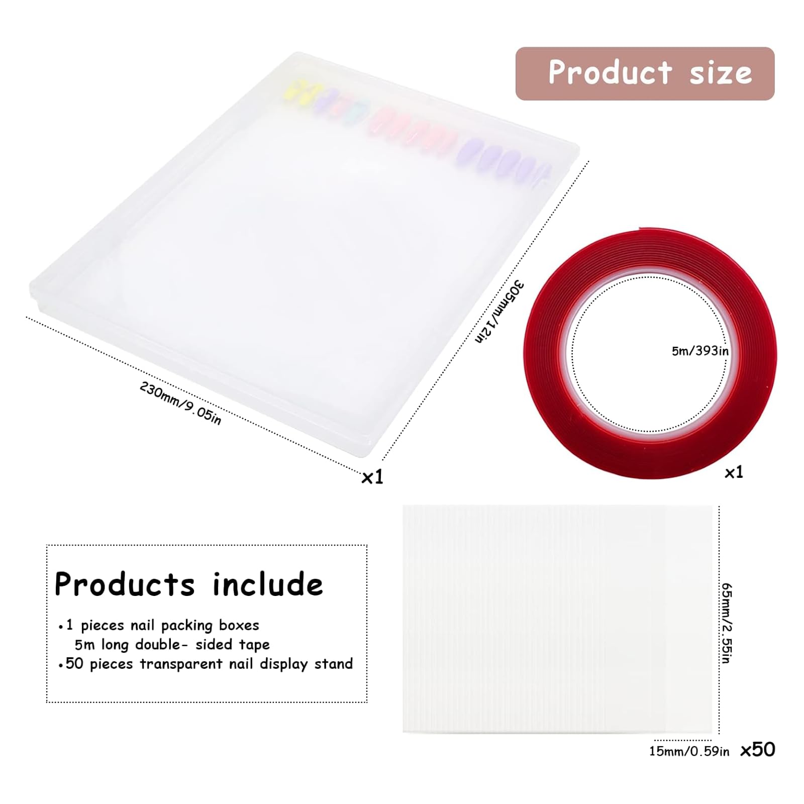 HLQHXWHZT cinta de arte para uñas transparente 5 m para decoración precisa