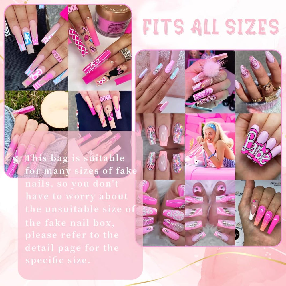 HLQHXWHZT conjunto de embalaje para uñas, 100 piezas