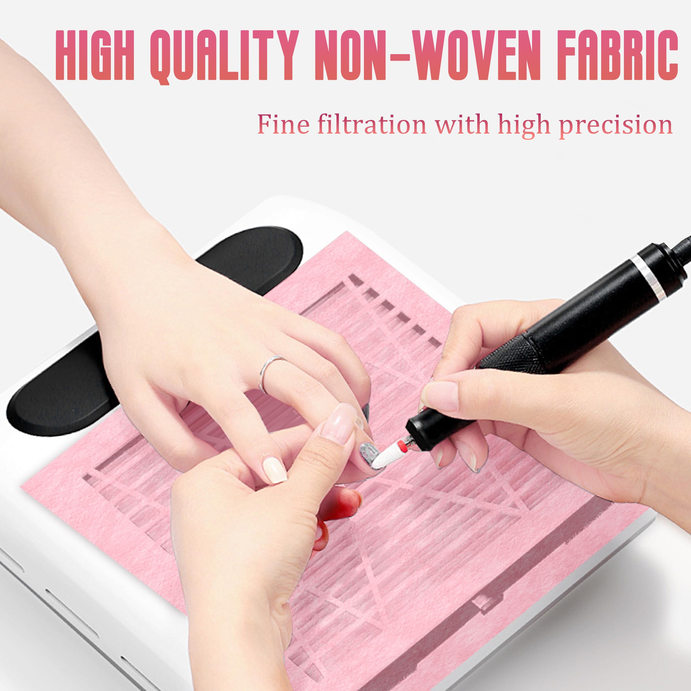 HLQHXWHZT papel filtrante desechable para casa y salón de uñas