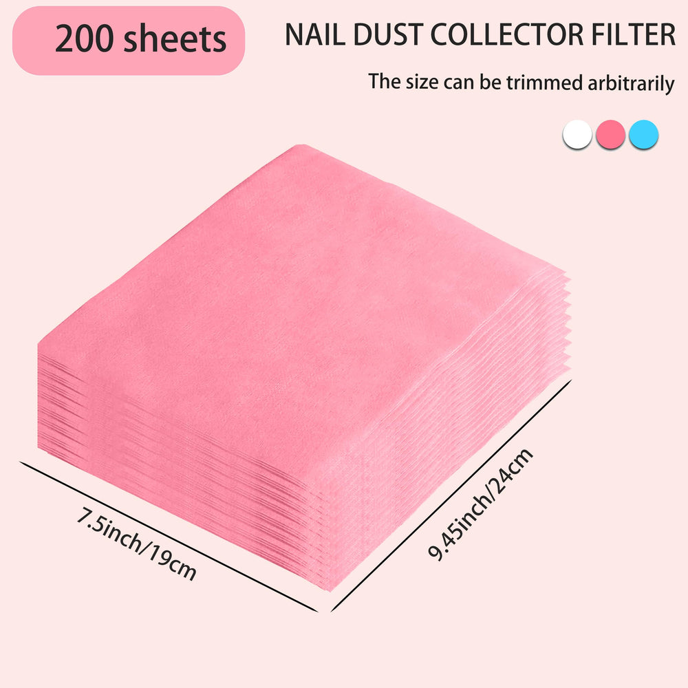 HLQHXWHZT papel filtrante desechable para salón de uñas