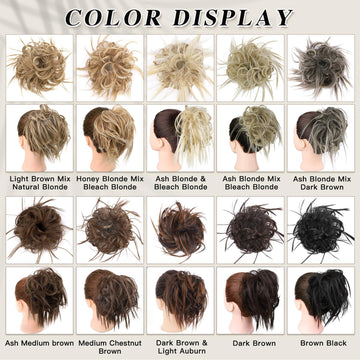 HMD Tousled Updo double-clip hairpiece stays in place during activity