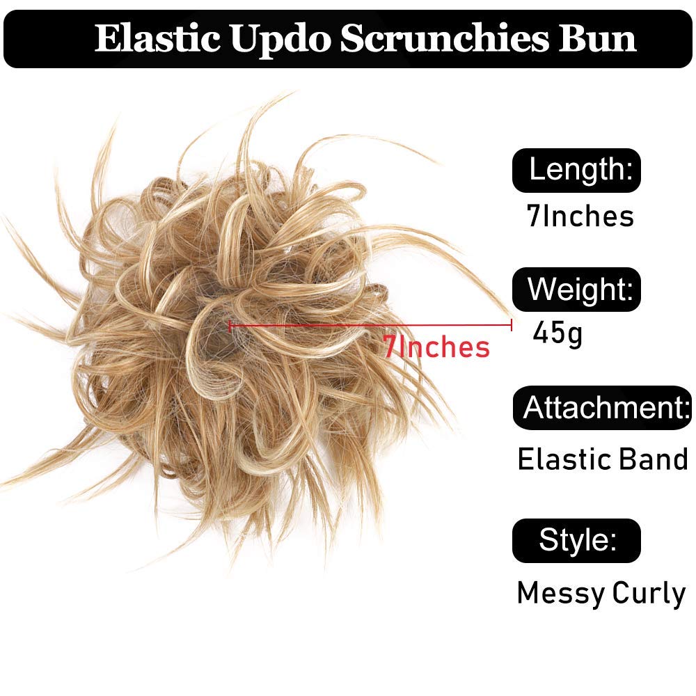 HMD Tousled Updo with elastic band provides effortless grip and natural movement