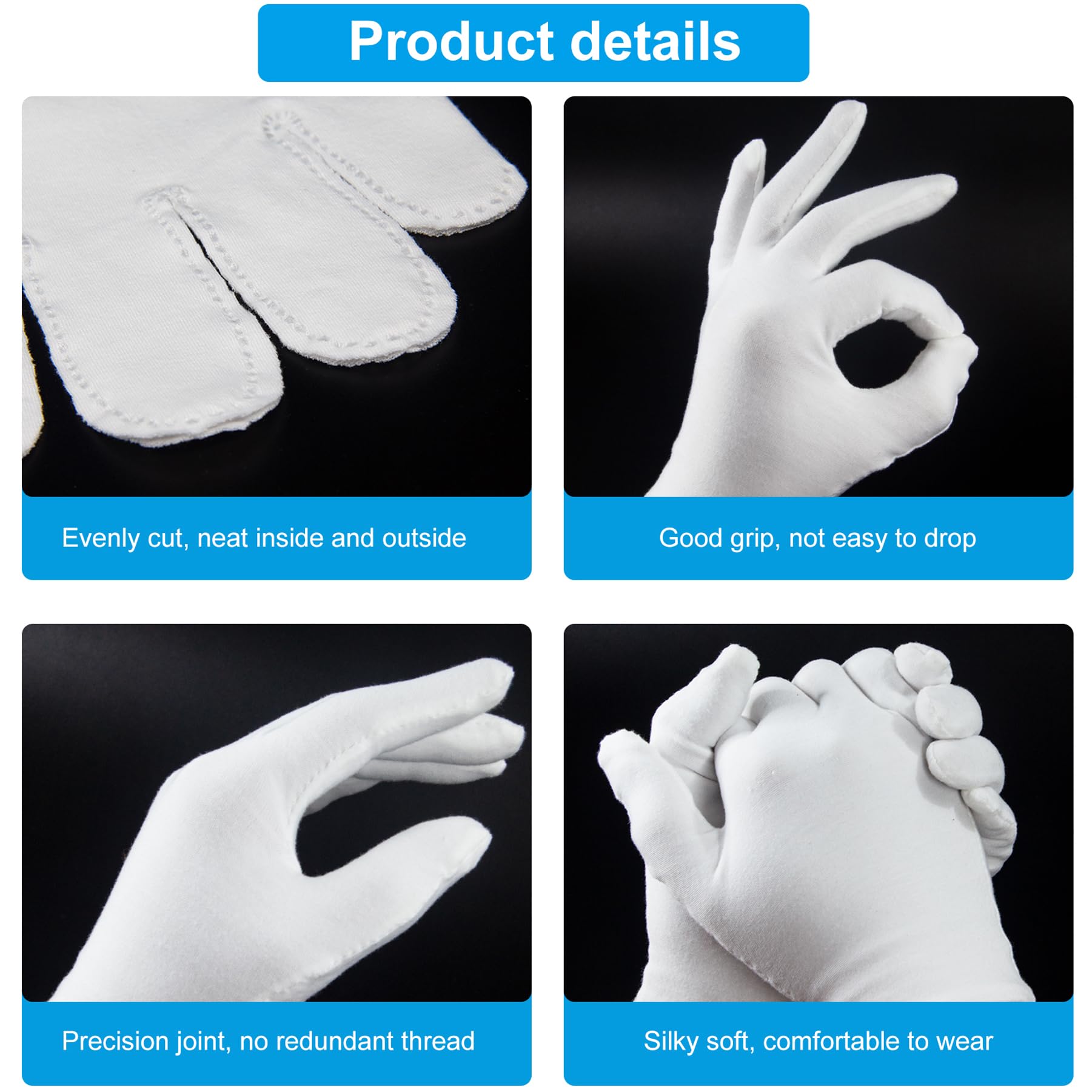Guantes HMNYSOL con diseño de muñeca ajustable para mayor comodidad.