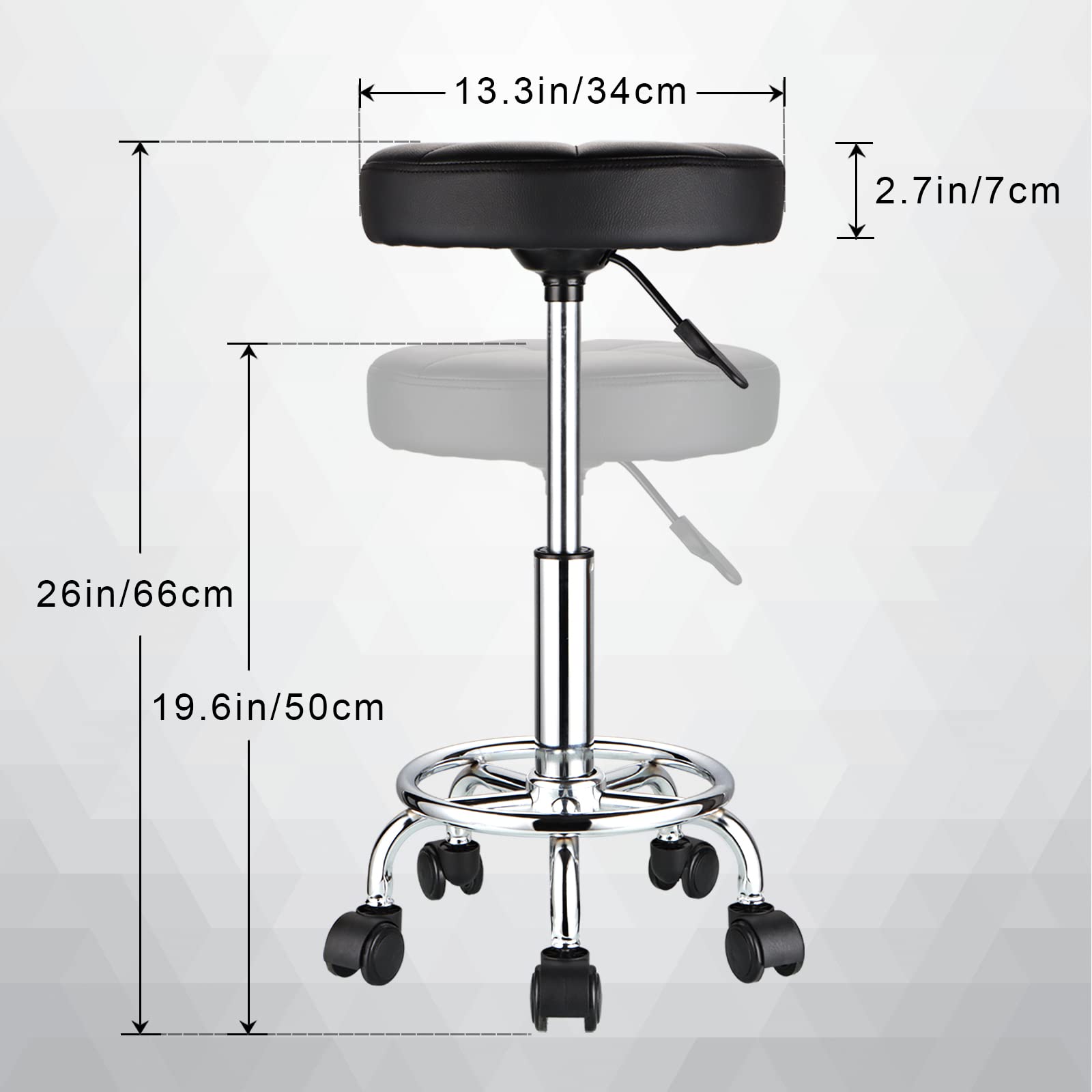 Silla HMTOT tapizado en PU fácil de limpiar para uso diario.