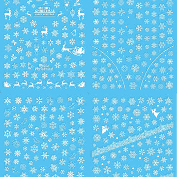 HNUIX pegatinas uñas autoadhesivas, 8 hojas, diseños variados para cada ocasión.